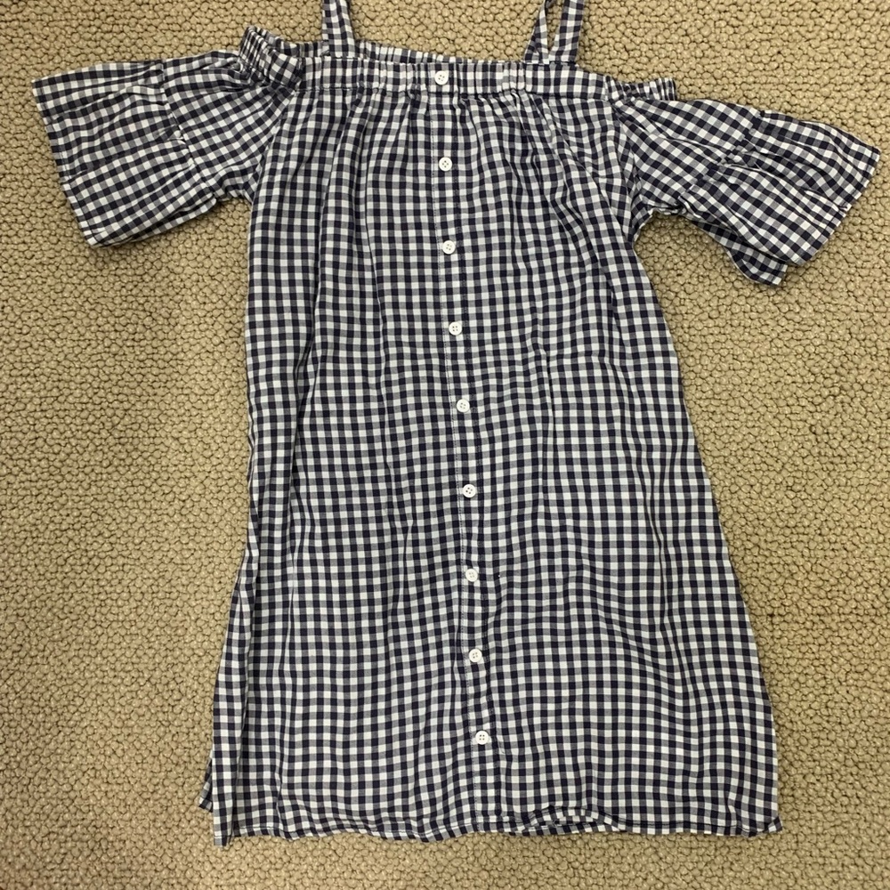 HABITUAL Black White Check Cotton girls Fancy dress Size 10